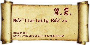 Müllerleily Róza névjegykártya